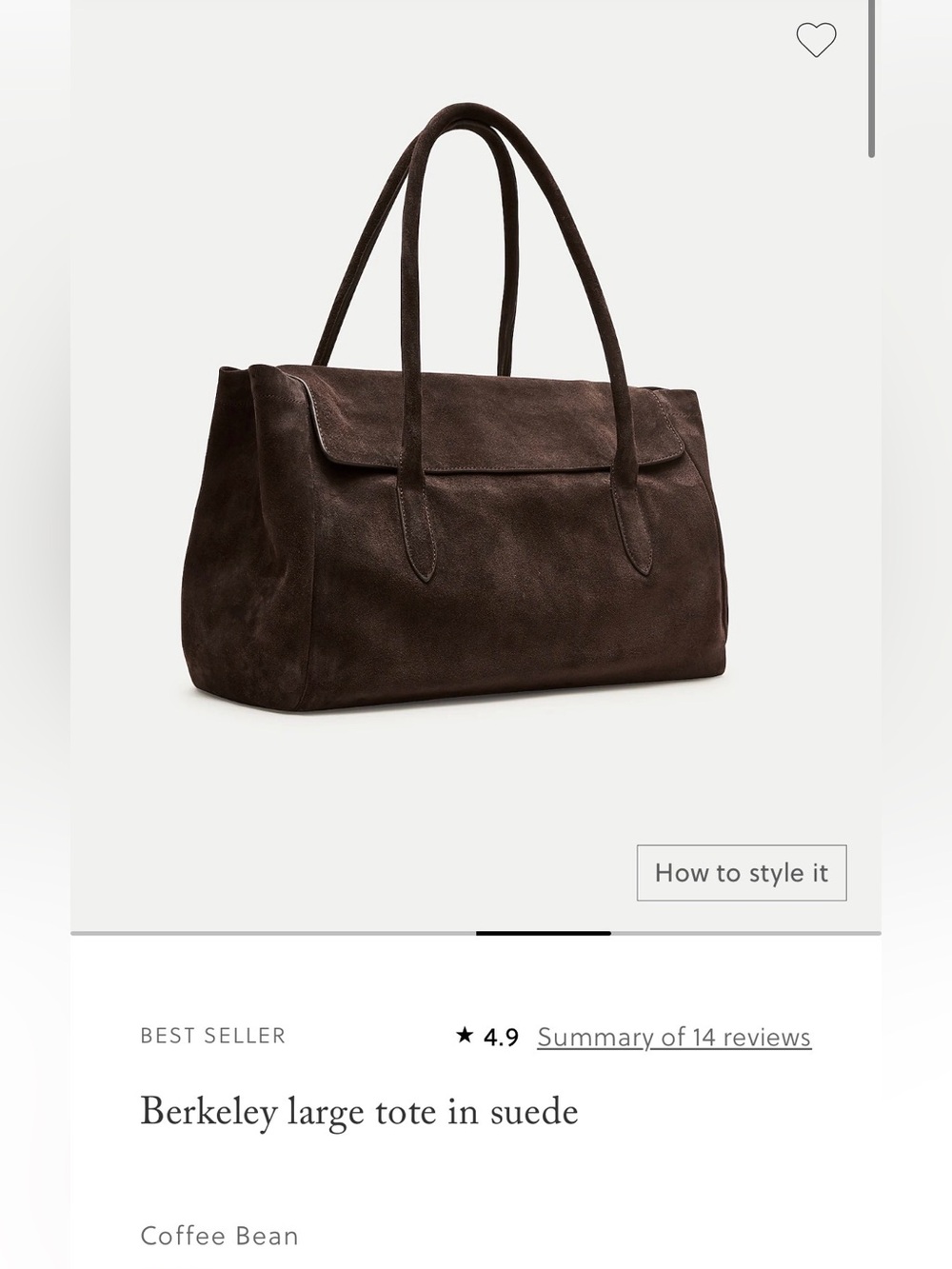 Jcrew NEW suede TOTE